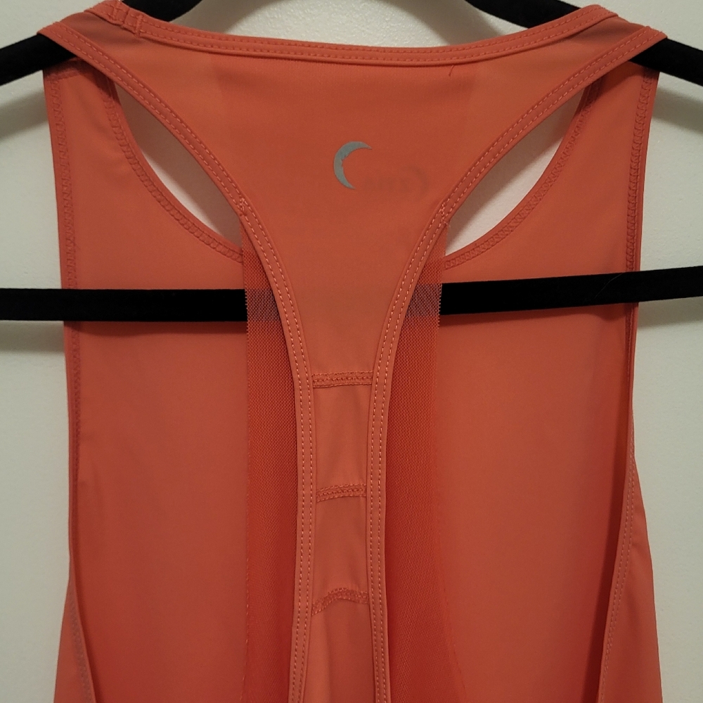 Zyia Double Racer Tank Coral Size Small - Picture 7 of 10